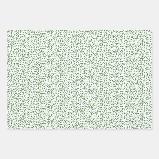 Moderne festliche Grüne Fußklammern Streifen Wirbe Geschenkpapier Set (Vorderseite)