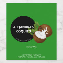 Moderne festliche grüne Kokosnuss-Splash Coquito F