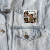 Moderne Festliche Lässige Farbige Weihnachten 5 Fo Button (Beispiel)