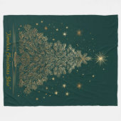 „Moderne Festliche Luxus“ Fleecedecke (Vorderseite (Horizontal))