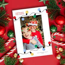 Moderne festliche Weihnachtsbeleuchtung Ein Foto