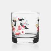Moderne Festlichkeiten & Holly Trinkbehälter Set Whiskyglas (Vorderseite)