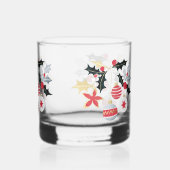 Moderne Festlichkeiten & Holly Trinkbehälter Set Whiskyglas (Rückseite)