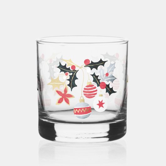 Moderne Festlichkeiten & Holly Trinkbehälter Set Whiskyglas (Links)
