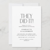 Moderne Fete Minimal Foto Double Graduation Party Einladung (Vorderseite)