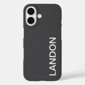 Moderne, fett bearbeitbare Bezeichnung, Firma oder Case-Mate iPhone Hülle (Rückseite)