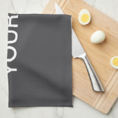 Moderne, fett bearbeitbare Bezeichnung, Firma oder Geschirrtuch (Viertel Falte)