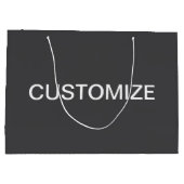 Moderne, fett bearbeitbare Bezeichnung, Firma oder Große Geschenktüte (Rückseite)