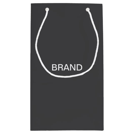 Moderne, fett bearbeitbare Bezeichnung, Firma oder Kleine Geschenktüte (Rückseite)