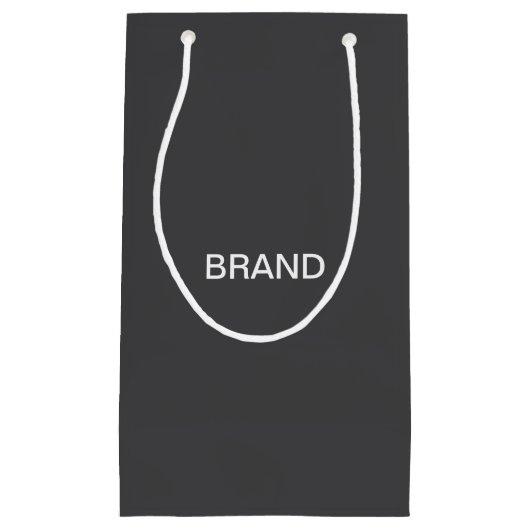 Moderne, fett bearbeitbare Bezeichnung, Firma oder Kleine Geschenktüte (Vorderseite)