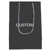 Moderne, fett bearbeitbare Bezeichnung, Firma oder Mittlere Geschenktüte (Rückseite)