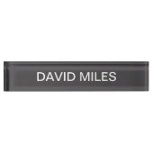 Moderne, fett bearbeitbare Bezeichnung, Firma oder Namensplakette (Vorderseite)