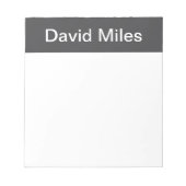 Moderne, fett bearbeitbare Bezeichnung, Firma oder Notizblock (Vorderseite)