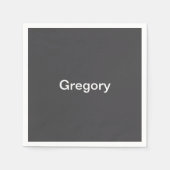 Moderne, fett bearbeitbare Bezeichnung, Firma oder Serviette (Vorderseite)