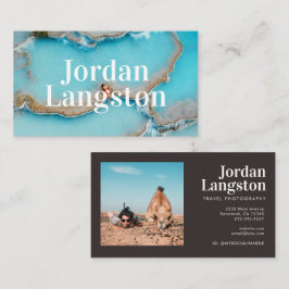 Moderne fett Coole Fotografie Typografie Visitenkarte