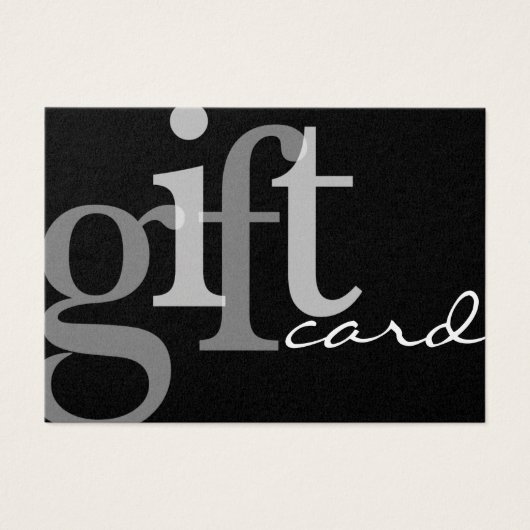 Moderne, fett formatierte Black Add Logo-Geschenkk (Vorderseite)