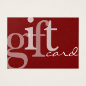 Moderne, fett formatierte, dunkelrote Logo-Geschen (Vorderseite)