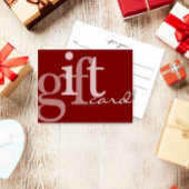 Moderne, fett formatierte, dunkelrote Logo-Geschen