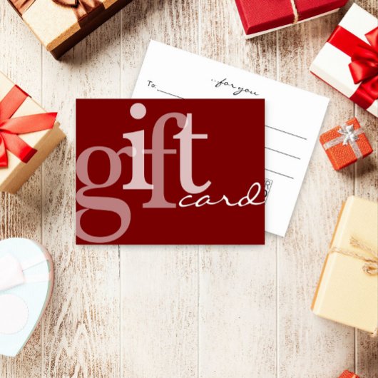 Moderne, fett formatierte, dunkelrote Logo-Geschen