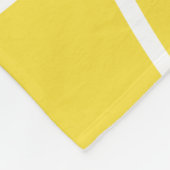 Moderne, fett gelbe Weiße Linie Moderne Kunst Fleecedecke (Ecke)