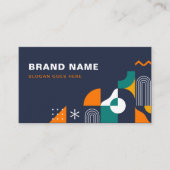 Moderne, fett geometrisch gefärbt visitenkarte (Vorderseite)