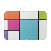 Moderne, fett geometrische Farbe Badematte (Vorderseite)