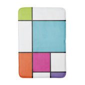 Moderne, fett geometrische Farbe Badematte (Vorderseite Vertikal)