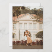 Moderne, fett geometrische, rosa Orangefarbene Hoc Einladung (Rückseite)