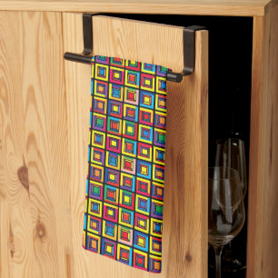 Moderne, fett geometrische Tiles Geschirrtuch