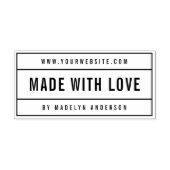 Moderne, fett gestaltete Website mit Liebe Permastempel (Design)