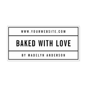 Moderne, fett gestaltete Website mit Liebe Permastempel