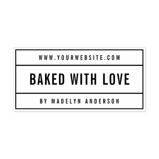 Moderne, fett gestaltete Website mit Liebe Permastempel (Design)