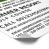 Moderne, fett, GoIf-Lektion Werbung Poster (Ecke)