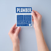 Moderne, fett, Klempner, Klempnerwerbung Flyer (Gruppe)