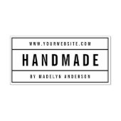 Moderne, fett namensgebliebene Website Handmade Permastempel (Design)