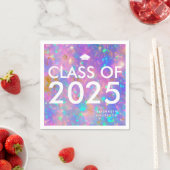 Moderne, fett opal Personalisiert Graduierungspart Serviette (Beispiel)