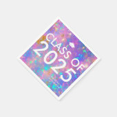 Moderne, fett opal Personalisiert Graduierungspart Serviette (Ecke)