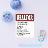 Moderne Fett-, Realtor-, Anwesen-Agent-Werbung Flyer (Einzeln)