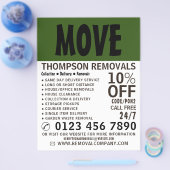 Moderne, fette, abholende Unternehmenswerbung Flyer (Einzeln)