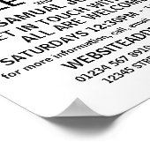 Moderne, fette, Christliche Bibelklassenwerbung Poster (Ecke)