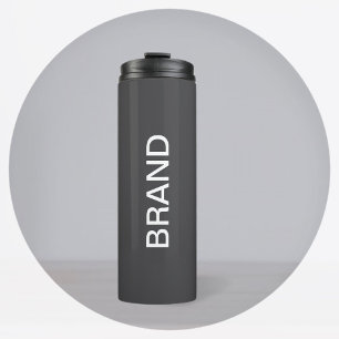 Moderne fette editierbare Name, Geschäft oder Mark Thermosbecher