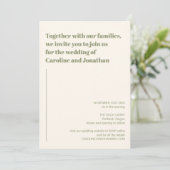 Moderne fette, gradige, Abstrakte Marmorhochzeit Einladung (Stehend Vorderseite)