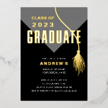 Moderne Fette Graue Graduiertenmütze Abschluss
