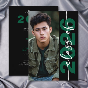 Moderne fette grüne Typografie zur Ankündigung ein