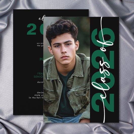 Moderne fette grüne Typografie zur Ankündigung ein