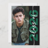 Moderne fette grüne Typografie zur Ankündigung ein (Vorderseite)