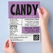 Moderne, fette, konfektionierende Werbung Flyer (Hand)