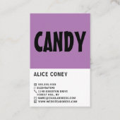 Moderne, fette, konfektionierte Produkte Visitenkarte (Vorderseite)