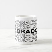 Moderne, fette Labrador-Typografie-Grafik  Kaffeetasse (Mittel)