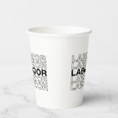 Moderne, fette Labrador-Typografie-Grafik  Pappbecher (Rechts)